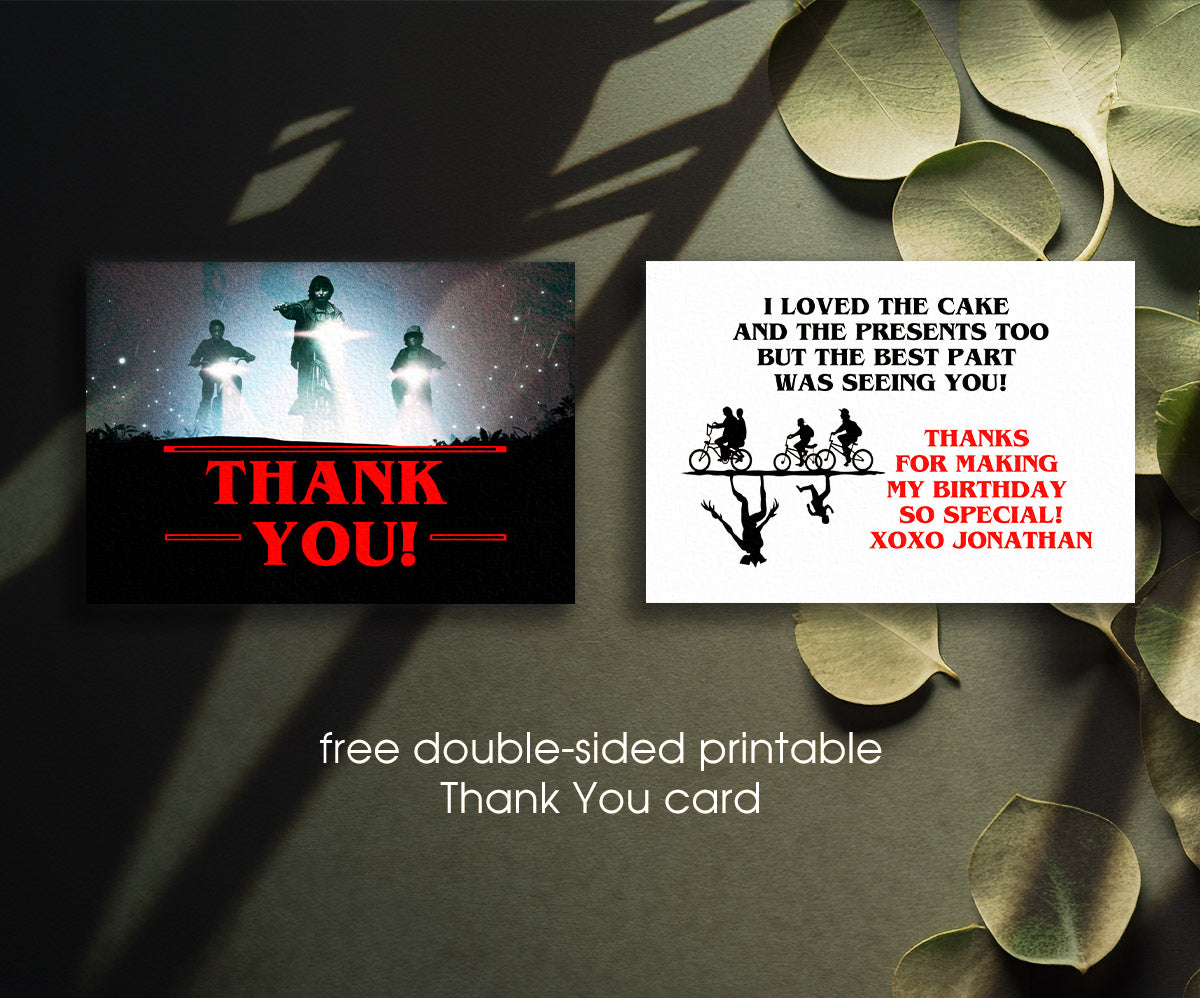 Stranger Things customizable invitation template | Share or Print | OZ189
