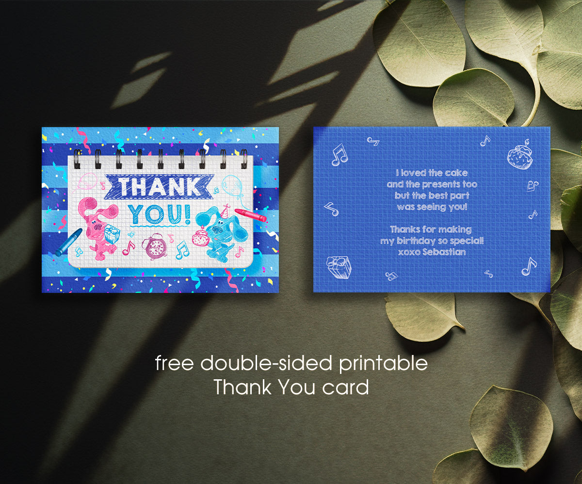 Blue's Clues Puppy customizable invitation template | Share or Print | ZD655