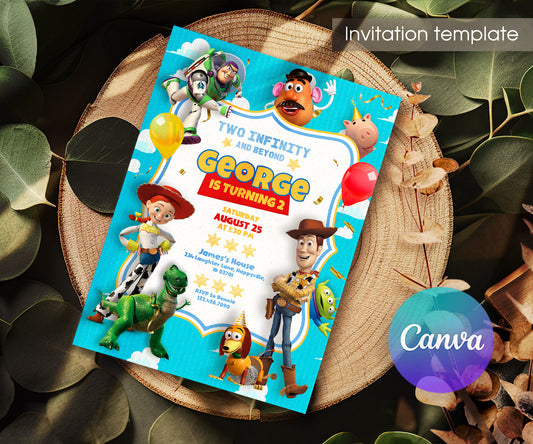 Toy Story Woody customizable invitation template | Share or Print | JA931