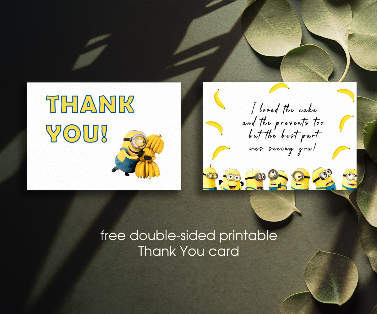 Minions Despicable Me customizable invitation template | Share or Print | QT304