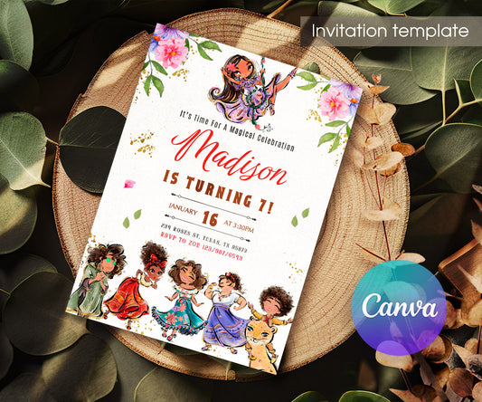 Encanto Mirabel customizable invitation template | Share or Print | girl | GH924