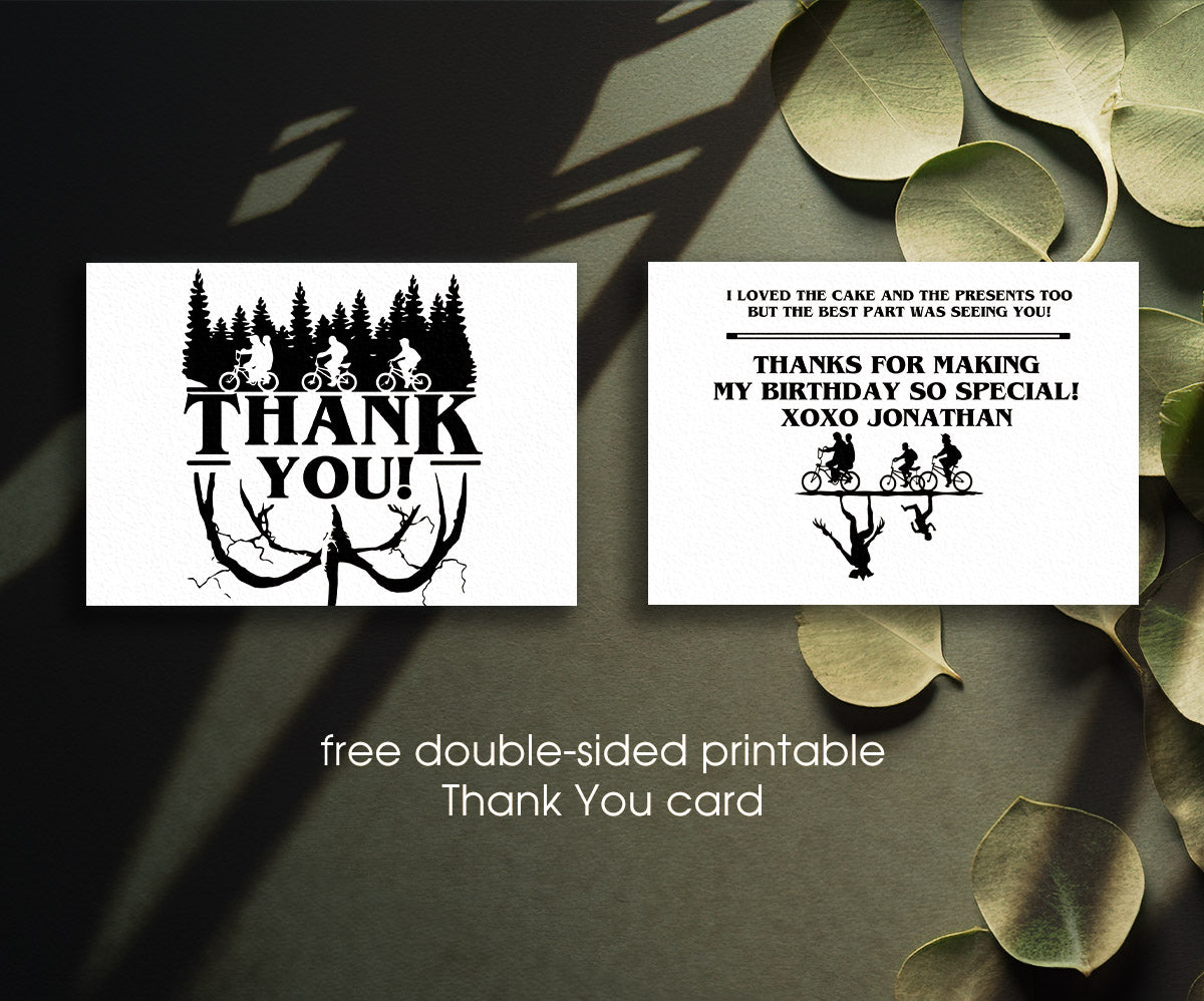 Stranger Things customizable invitation template | Share or Print | CD081