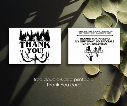 Stranger Things customizable invitation template | Share or Print | CD081