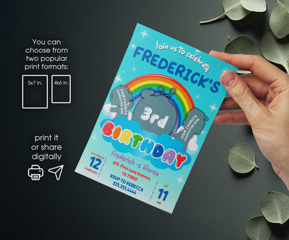Cocomelon customizable invitation template | Share or Print | IH124
