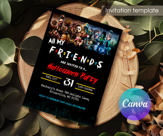 Horror Killer Movie Party customizable invitation template | Share or Print | TY281