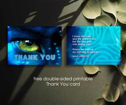 Avatar The Way of Water customizable invitation template | Share or Print | BO056