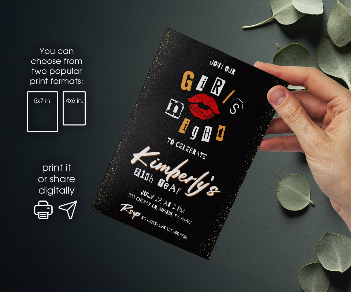 Mean Girls customizable invitation template | Share or Print | girl | YA615