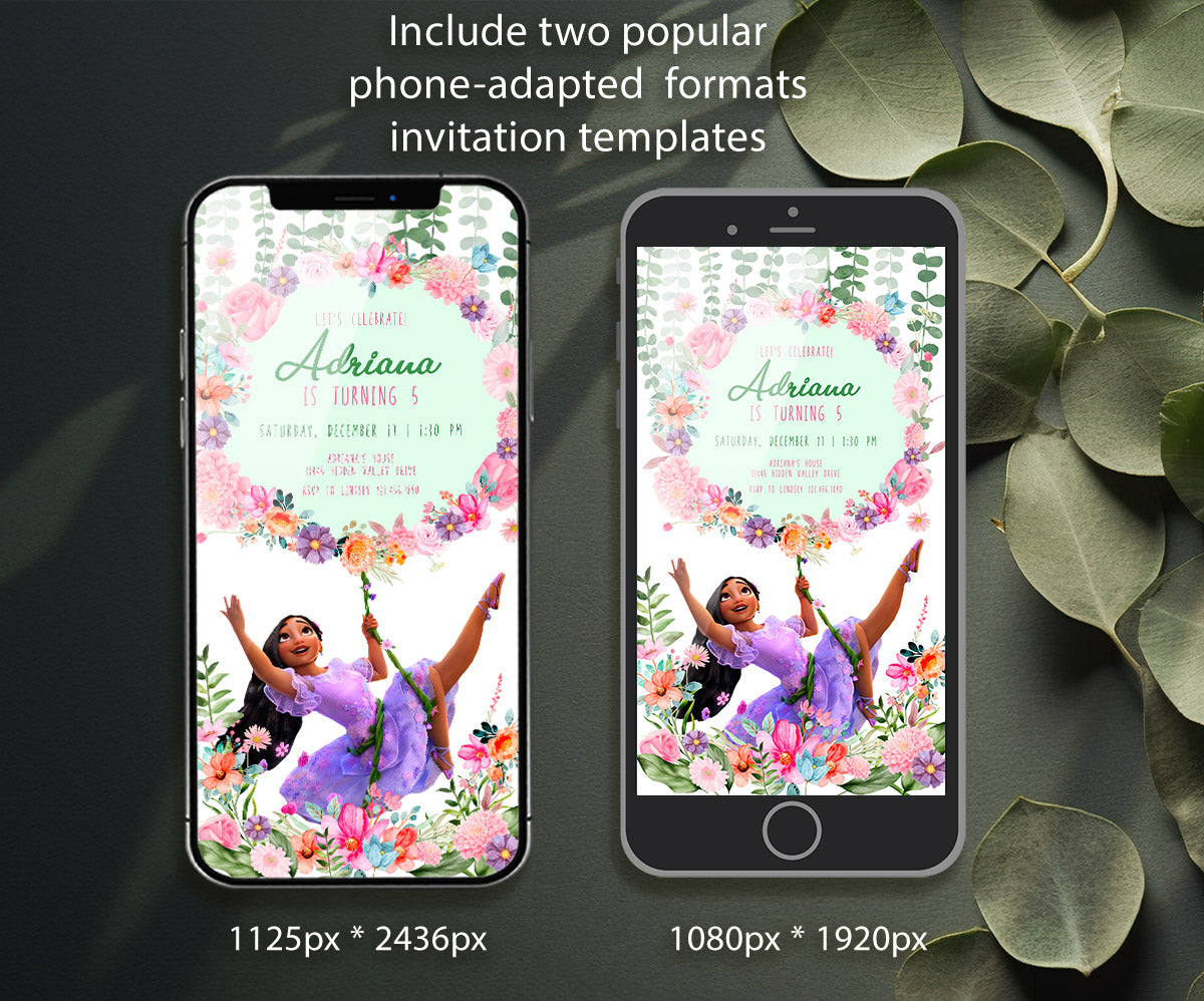 Encanto Mirabel customizable invitation template | Share or Print | girl | JU707