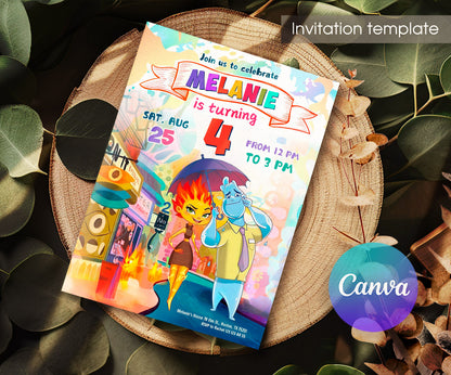 Elemental customizable invitation template | Share or Print | PA887