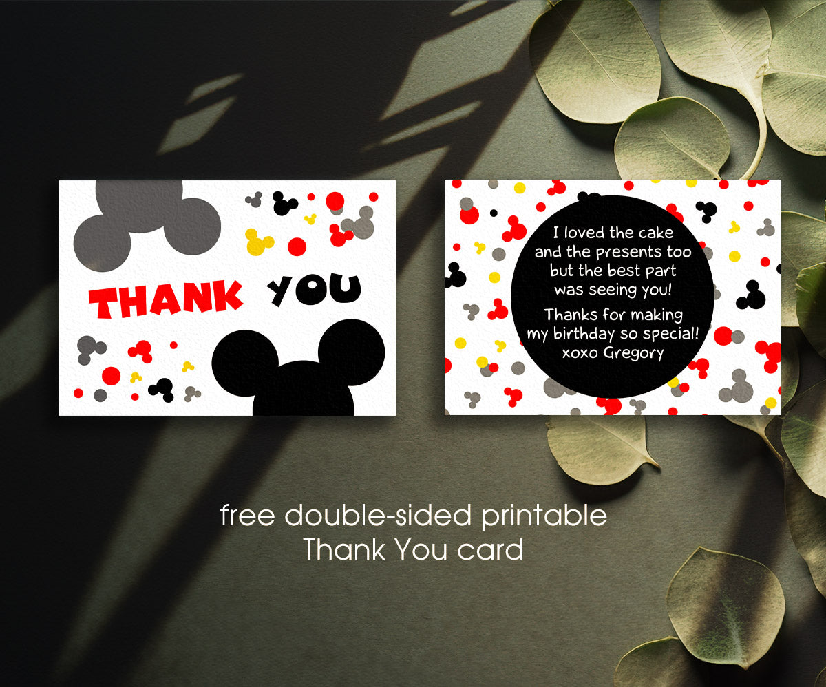 Mickey Mouse and Friends customizable invitation template | Share or Print | EO645