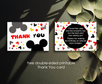Mickey Mouse and Friends customizable invitation template | Share or Print | EO645