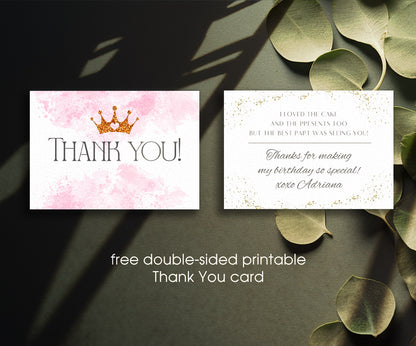 Disney Princess customizable invitation template | Share or Print | girl | LI877