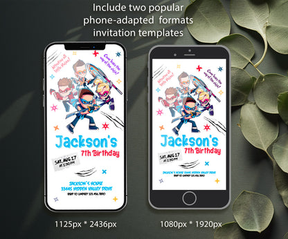 Ninja Kidz TV customizable invitation template | Share or Print | UR458
