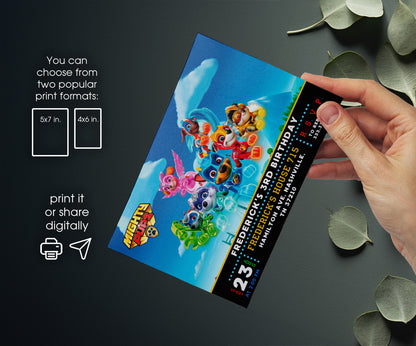 PAW Patrol customizable invitation template | Share or Print | RJ280