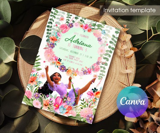 Encanto Mirabel customizable invitation template | Share or Print | girl | JU707