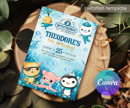 Octonauts customizable invitation template | Share or Print | UH943