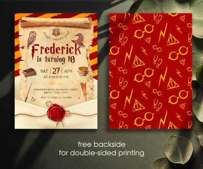 Harry Potter customizable invitation template | Share or Print | UK911