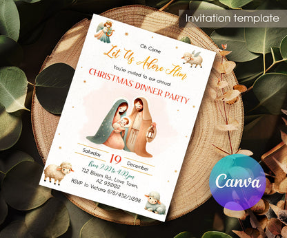A Night In Bethlehem customizable invitation template | Share or Print | SE496