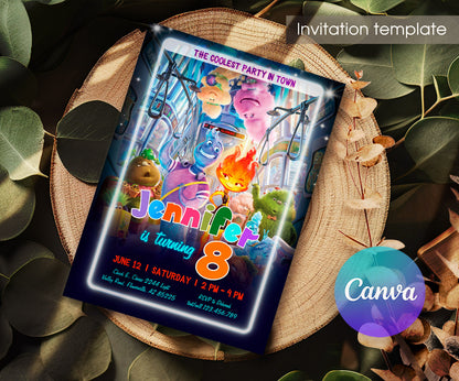 Elemental customizable invitation template | Share or Print | LN586
