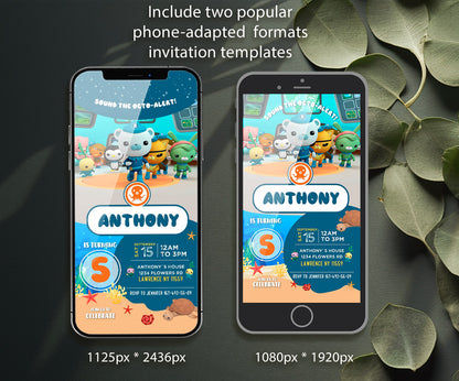 Octonauts customizable invitation template | Share or Print | EG333