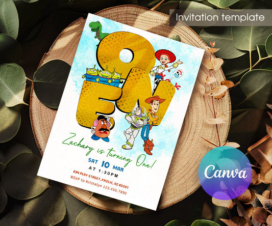 Toy Story Woody customizable invitation template | Share or Print | OX717