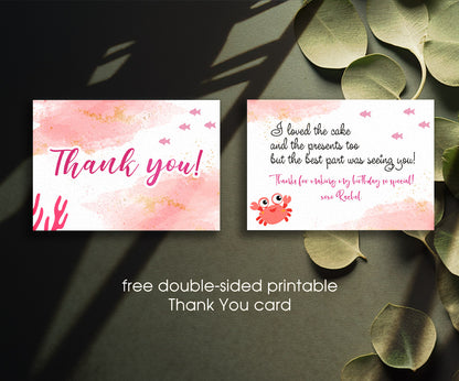 Baby Shark customizable invitation template | Share or Print | TU519
