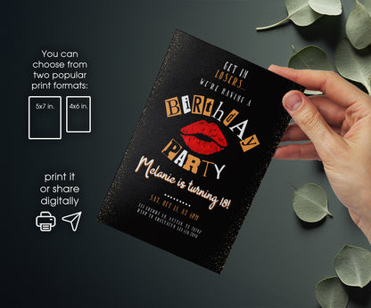 Mean Girls customizable invitation template | Share or Print | girl | MT075
