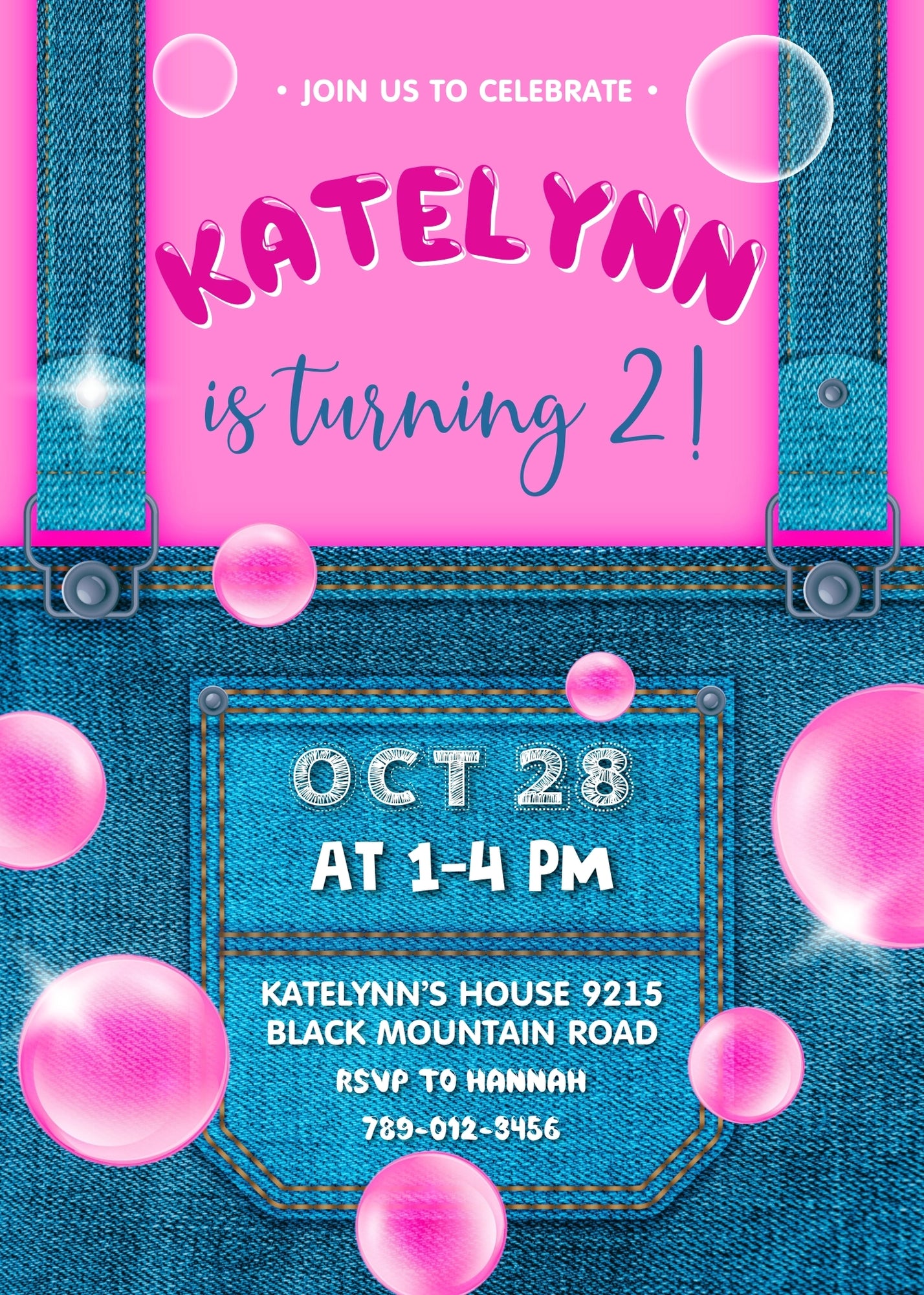 Ms. Rachel customizable invitation template | Share or Print | VN139