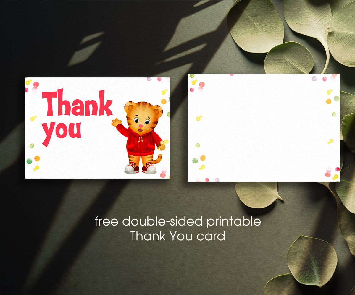 Daniel Tiger's Neighborhood customizable invitation template | Share or Print | LF128