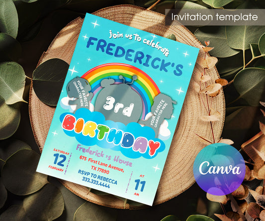 Cocomelon customizable invitation template | Share or Print | IH124