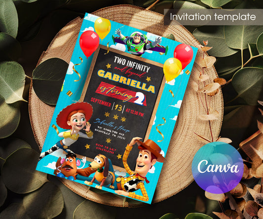 Toy Story Woody customizable invitation template | Share or Print | AL155