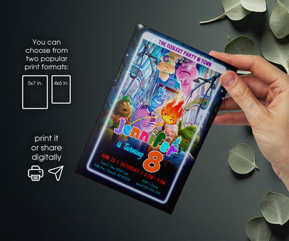 Elemental customizable invitation template | Share or Print | LN586