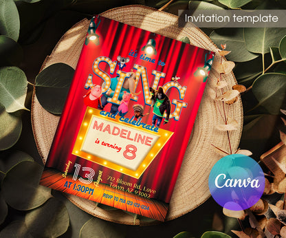 Sing Two Karaoke customizable invitation template | Share or Print | JK126