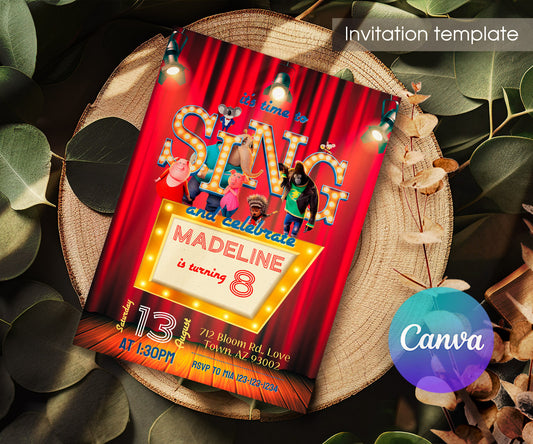 Sing Two Karaoke customizable invitation template | Share or Print | JK126