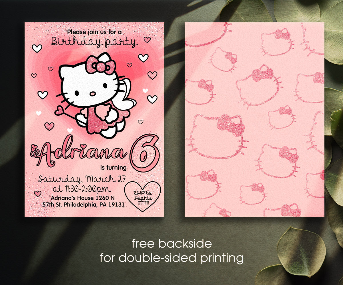 Hello Kitty Sanrio customizable invitation template | Share or Print | TC868