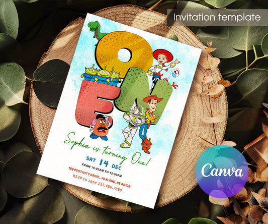 Toy Story Woody customizable invitation template | Share or Print | LS231