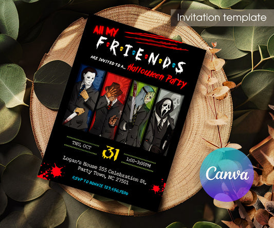 Horror Killer Movie Party customizable invitation template | Share or Print | LE463