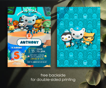 Octonauts customizable invitation template | Share or Print | EG333