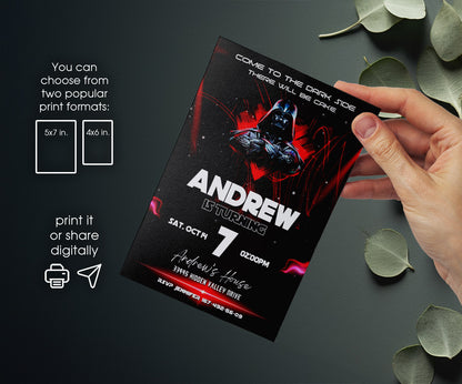 Star Wars Darth Vader customizable invitation template | Share or Print | boy | VJ624