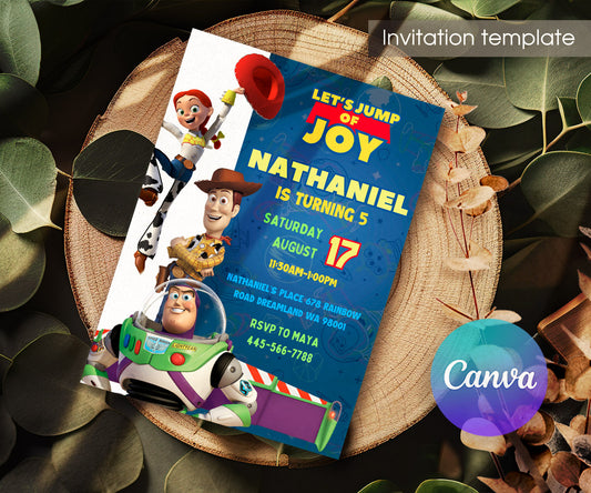 Toy Story Woody customizable invitation template | Share or Print | SW894
