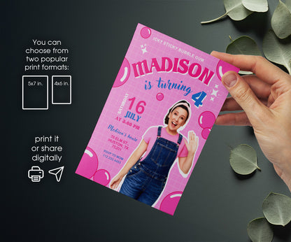 Ms. Rachel customizable invitation template | Share or Print | QY848
