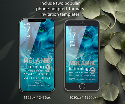 Avatar The Way of Water customizable invitation template | Share or Print | VJ832