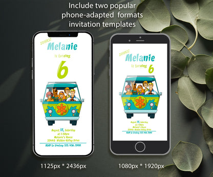 Scooby-Doo customizable invitation template | Share or Print | XG285