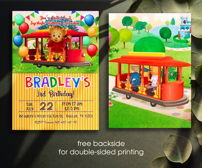 Daniel Tiger's Neighborhood customizable invitation template | Share or Print | MA179