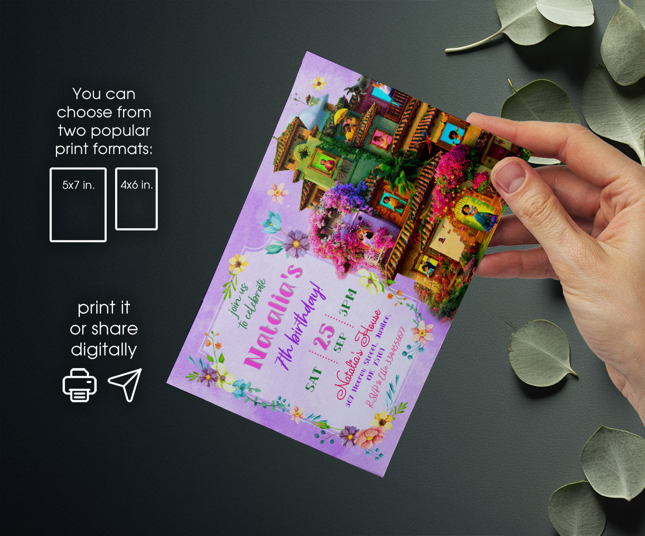Encanto Mirabel customizable invitation template | Share or Print | girl | SM646