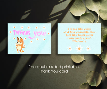Bluey Bingo customizable invitation template | Share or Print | WK004
