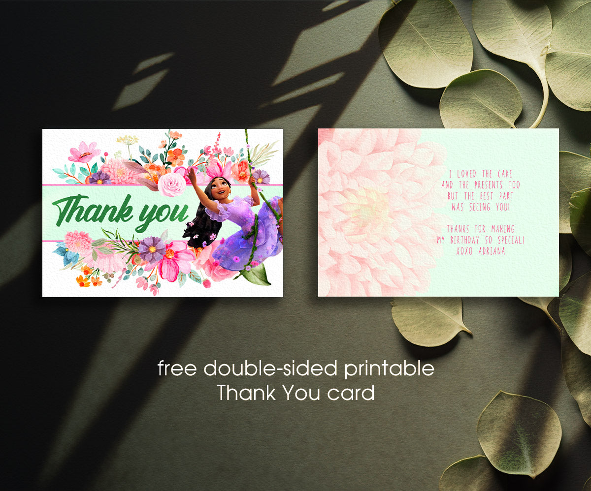 Encanto Mirabel customizable invitation template | Share or Print | girl | JU707