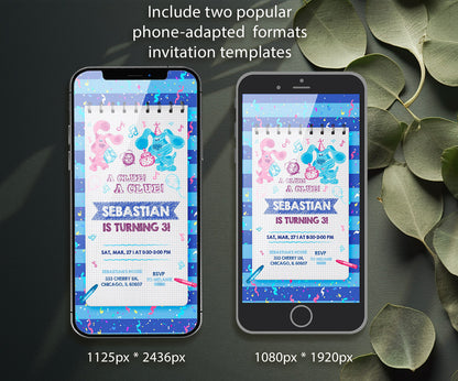 Blue's Clues Puppy customizable invitation template | Share or Print | ZD655