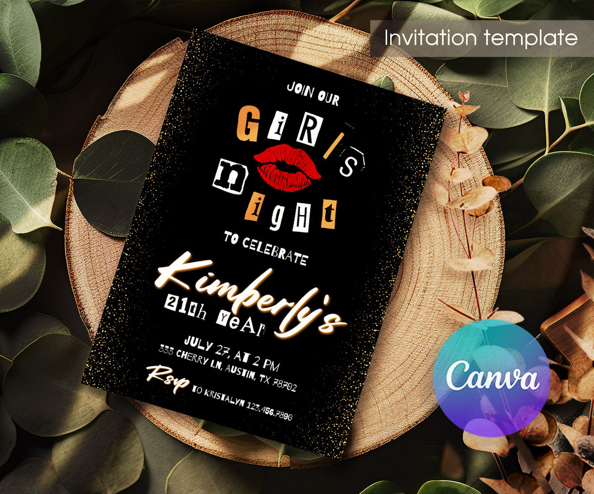 Mean Girls customizable invitation template | Share or Print | girl | YA615