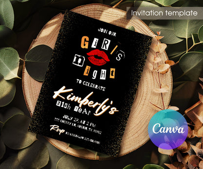 Mean Girls customizable invitation template | Share or Print | girl | YA615